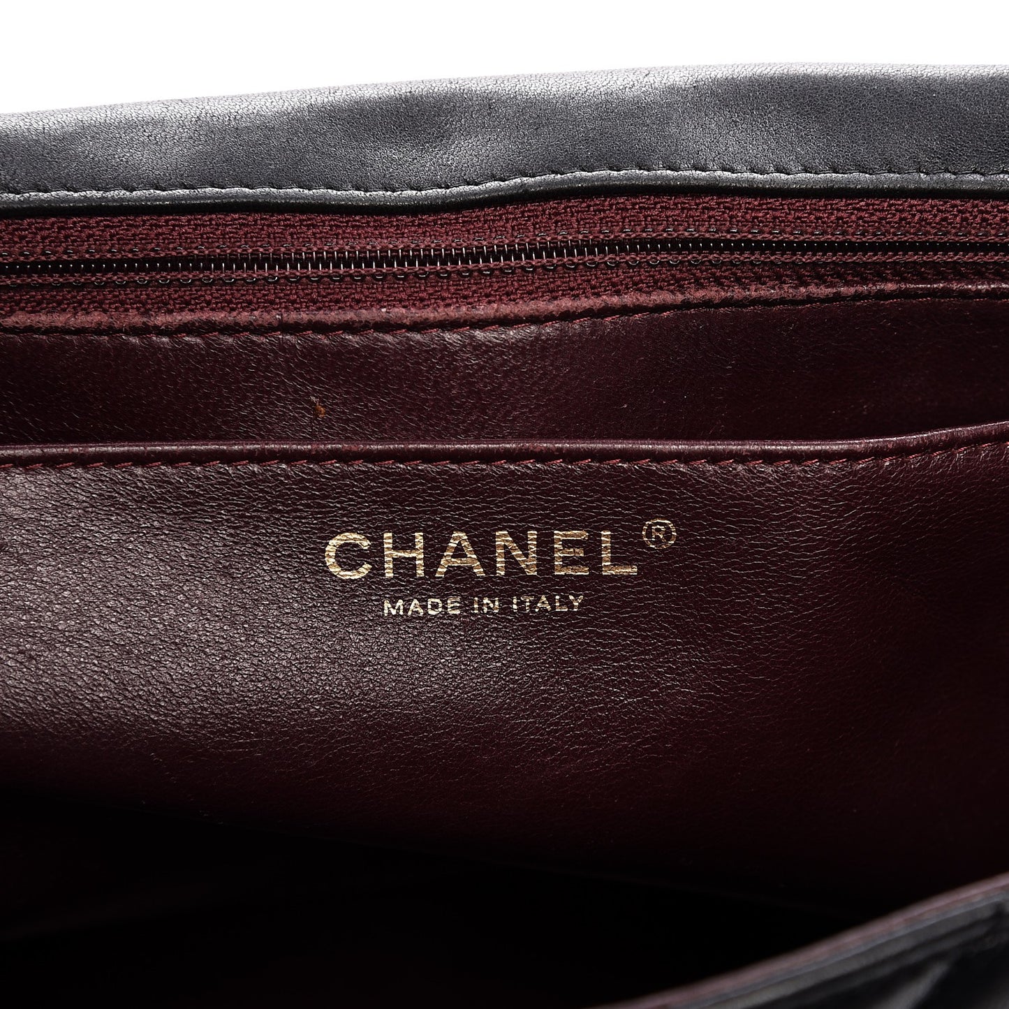 Lambskin Quilted Jumbo Single Flap Black