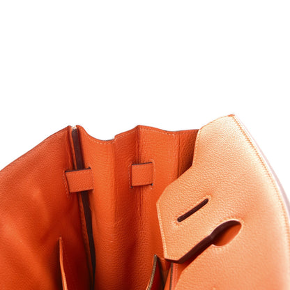 Hermes Togo Vibrato Birkin 35 Orange 13 of 37