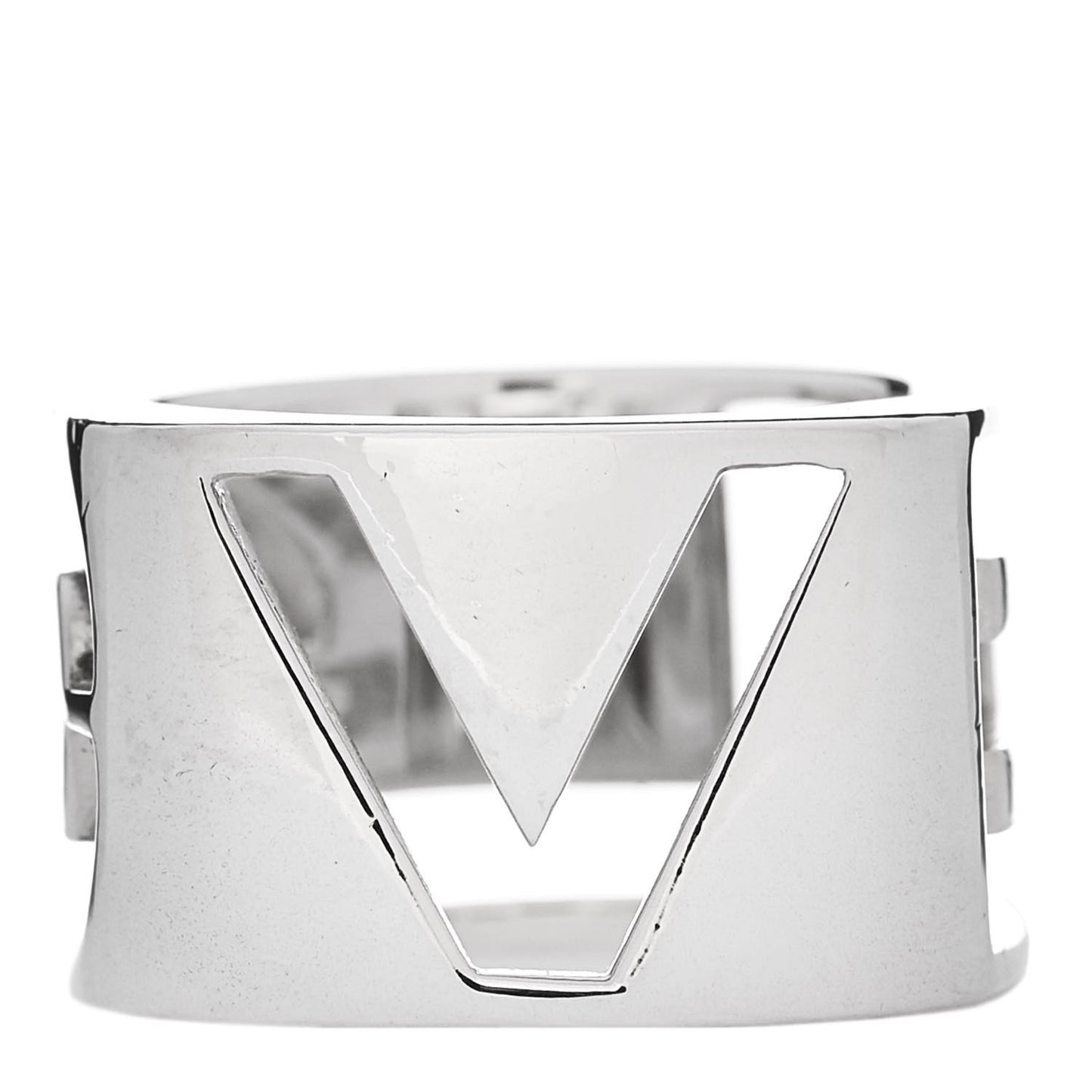 Sterling Silver Era Love Square Ring 52 6