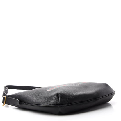 Gucci Grained Calfskin Logo Half Moon Hobo Black 4 of 10