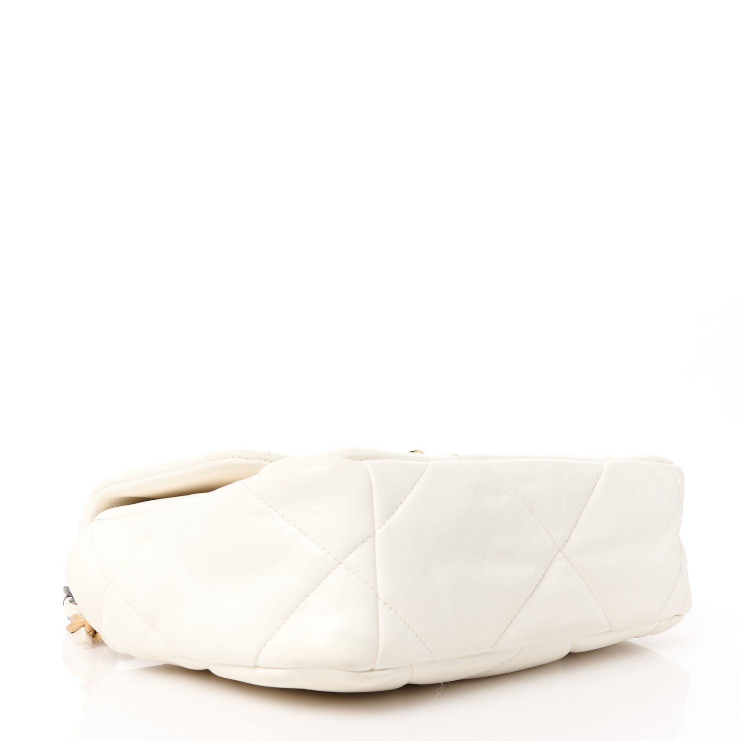 Chanel Lambskin Quilted Medium Chanel 19 Flap White 4 of 11