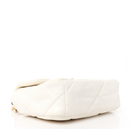 Chanel Lambskin Quilted Medium Chanel 19 Flap White 4 of 11