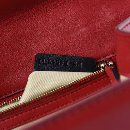 Valentino Garavani Vitello Large Glam Lock Rockstud Flap Red 14 of 15