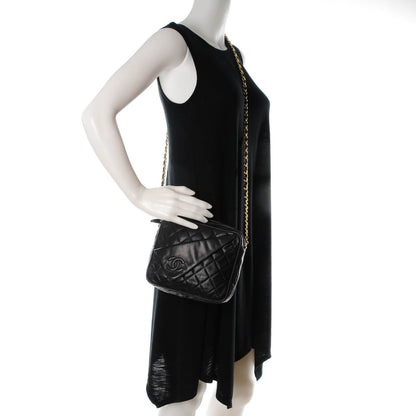 Chanel Lambskin Quilted Camera Case Black 2 of 11