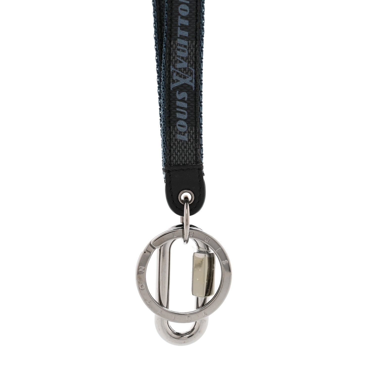 Louis Vuitton Damier Graphite Coastline Lanyard Key Holder 1 of 3