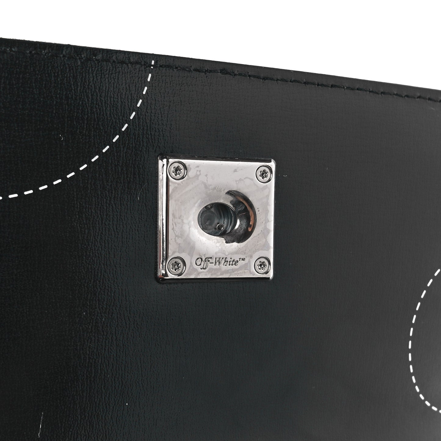 Calfskin Jitney 2.8 Cut Here Shoulder Bag Black