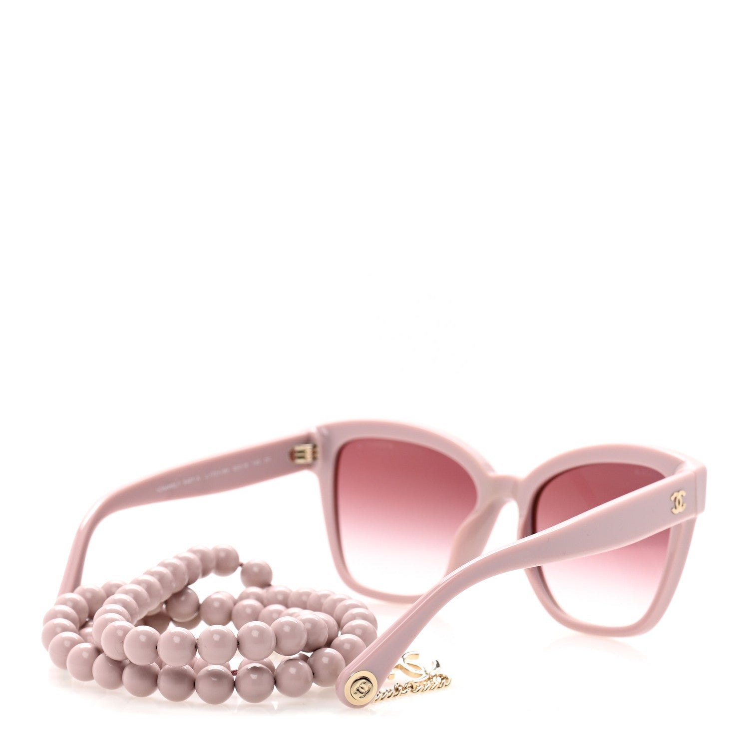Chanel Acetate Chain Square Sunglasses 5487-A Pink 4 of 9