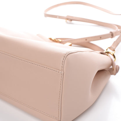 Fendi Nappa Mini Peekaboo Iconic Satchel Rosa Plaster 14 of 14