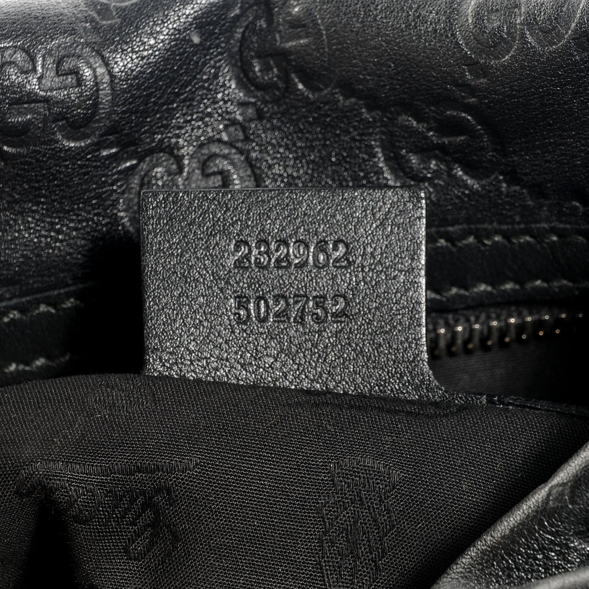 Gucci Guccissima GG Twins Medium Hobo Black 7 of 7