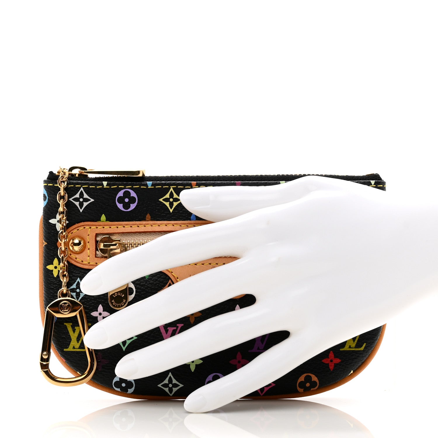 Louis Vuitton Monogram Multicolor Pochette Plate MM Black 2 of 6