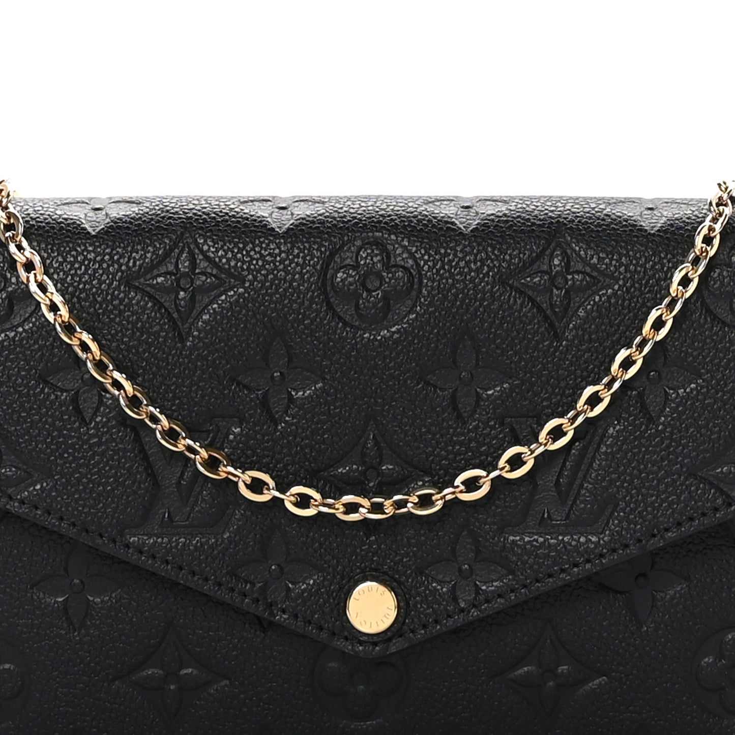 Empreinte Pochette Felicie Chain Wallet Black