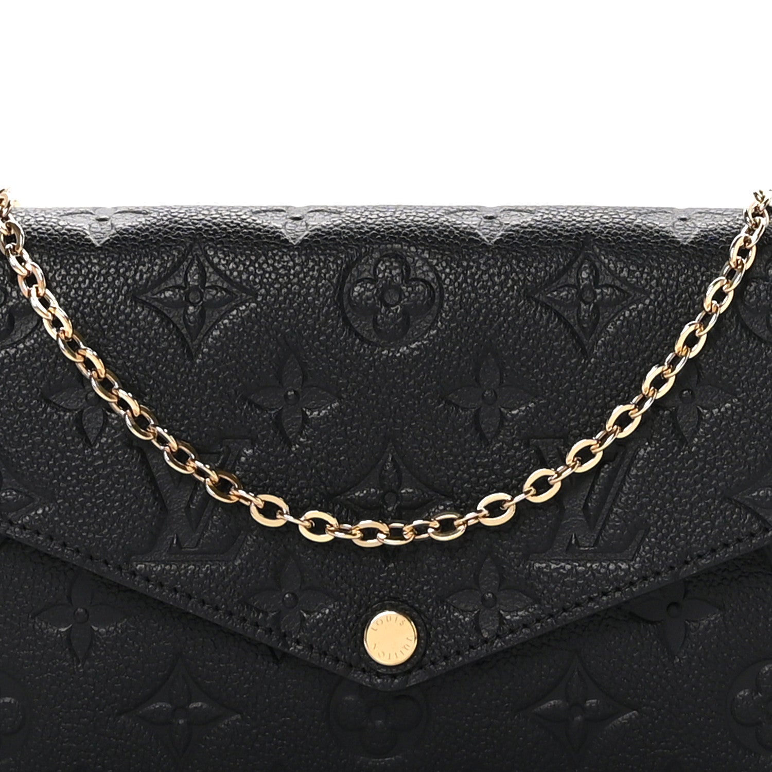 Louis Vuitton Empreinte Pochette Felicie Chain Wallet Black 8 of 11