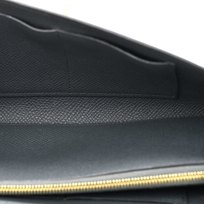 Hermes Epsom Kelly Wallet To Go Cordage Gris Misty Prunoir Jaune Milton 5 of 12