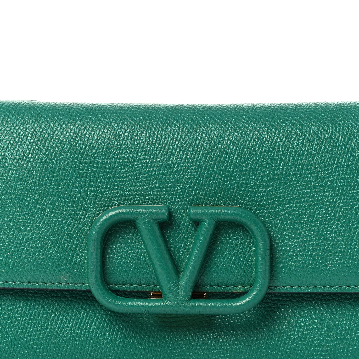 Valentino Garavani Grainy Calfskin VSling Belt Bag English Green 8 of 15