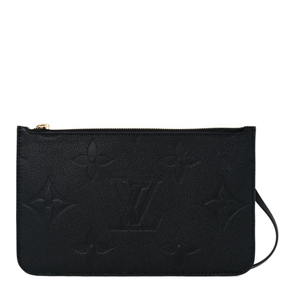 Louis Vuitton Empreinte Monogram Giant Neverfull MM Pochette Black 1 of 6