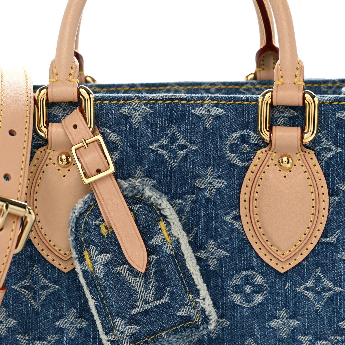 Monogram Denim Onthego PM Blue