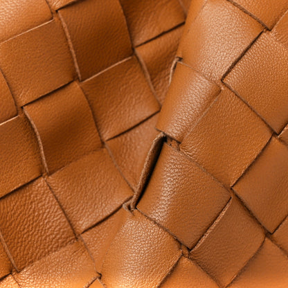 Bottega Veneta Nappa Maxi Intrecciato The Pouch Oversized Clutch Caramel 13 of 13