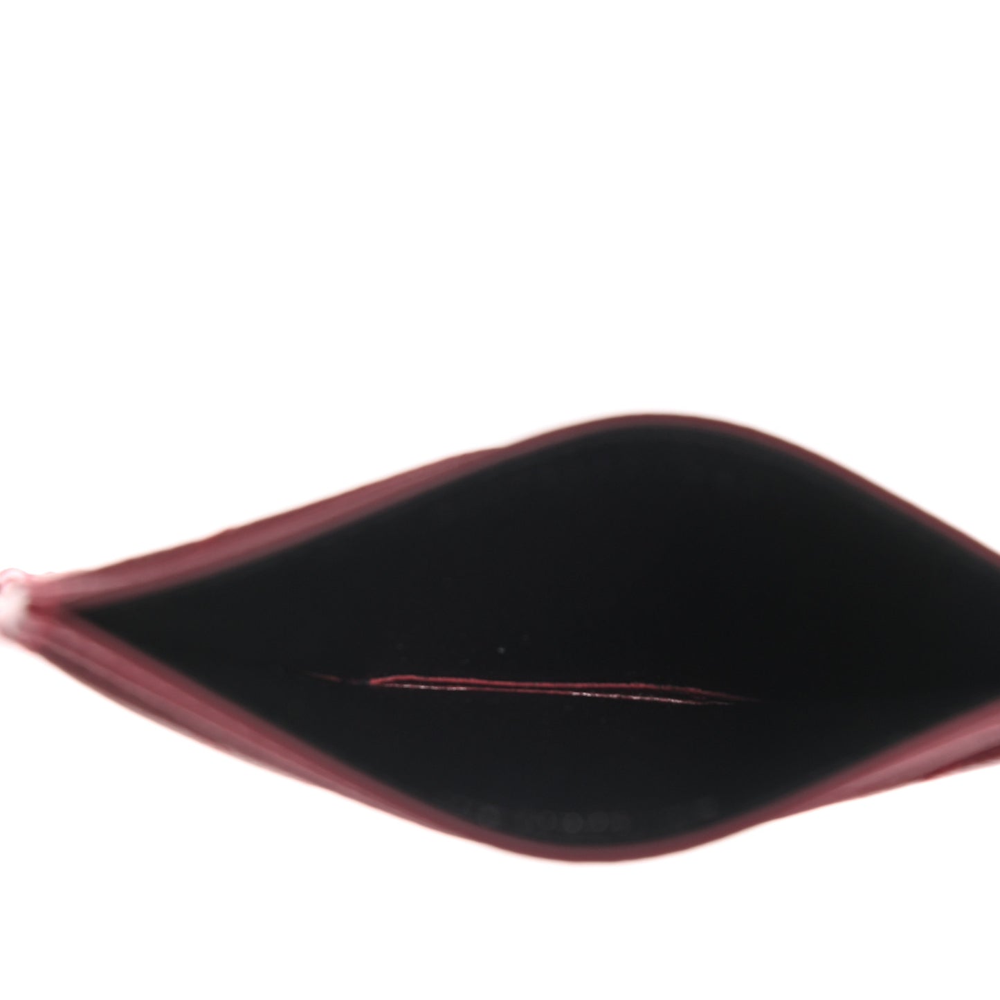 Grain De Poudre Matelasse Chevron Monogram Credit Card Case Opyum Red