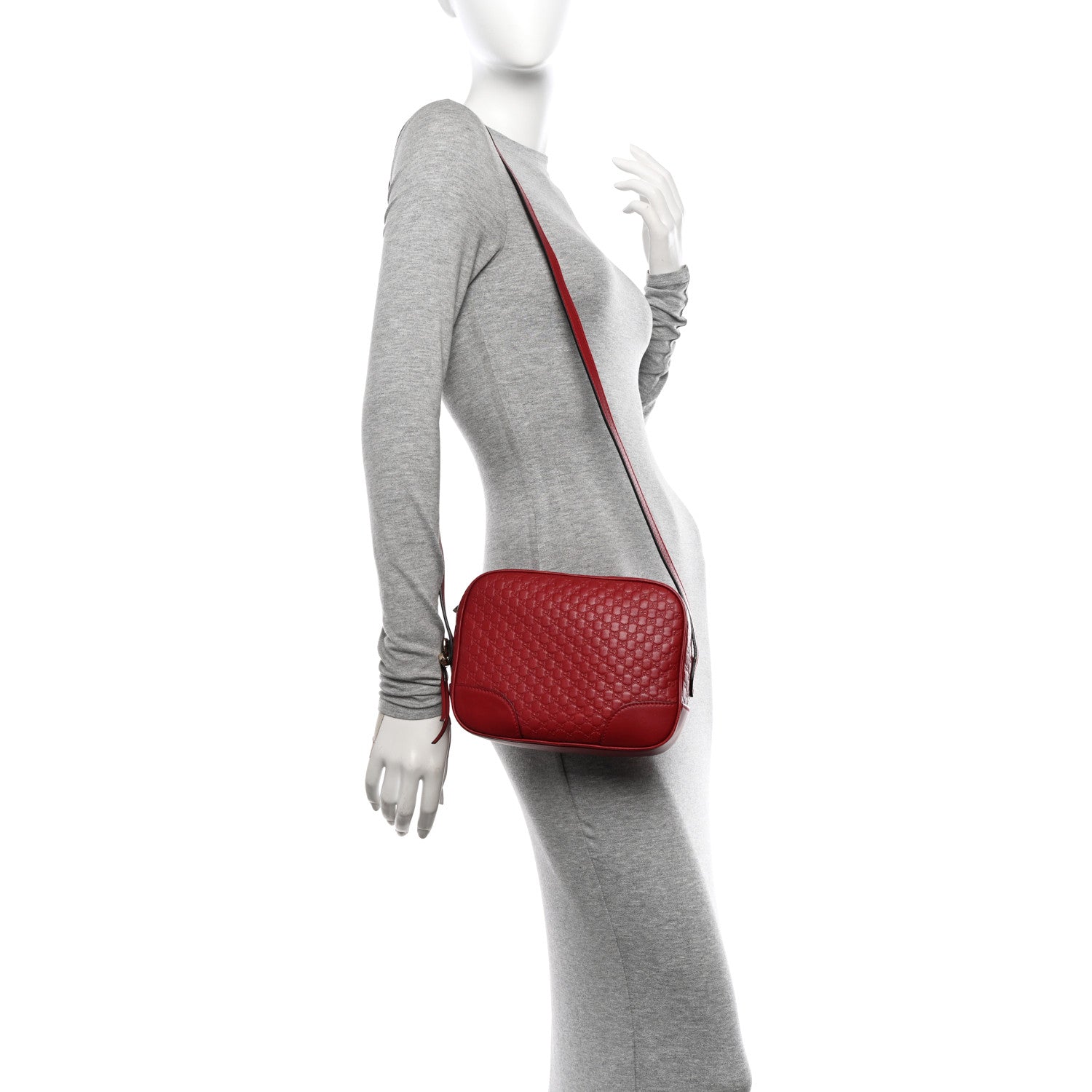 Gucci Microguccissima Mini Bree Messenger Bag Red 3 of 11