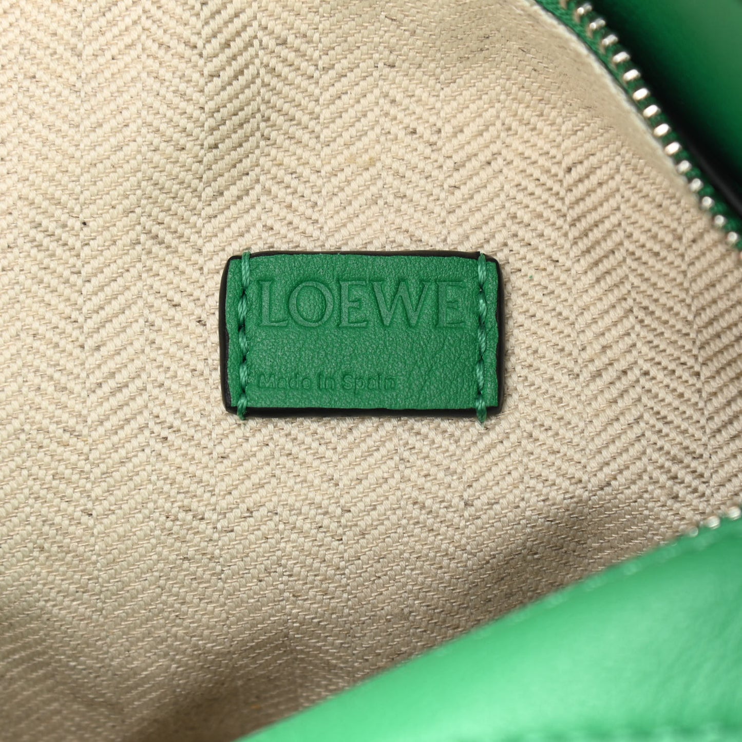 Calfskin Mini Puzzle Bag Jungle Green