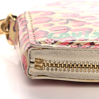 Louis Vuitton Vernis Leopard Coeur Heart Coin Purse Blanc Corail 8 of 11