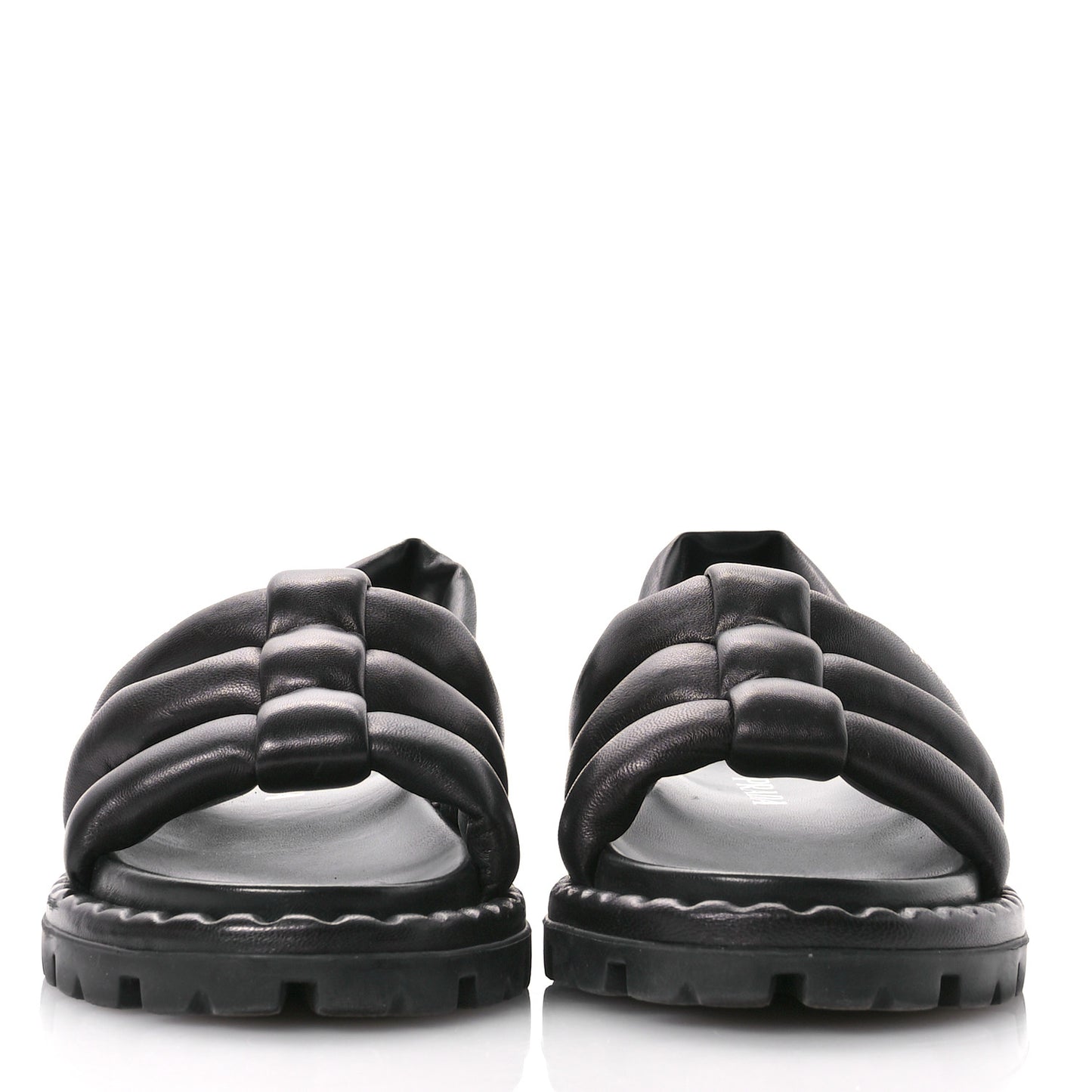 Nappa Padded Blow 20mm Slingback Sandals 37.5 Black