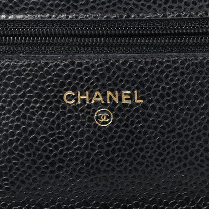 Chanel Caviar Quilted Wallet On Chain WOC Black 6 of 13