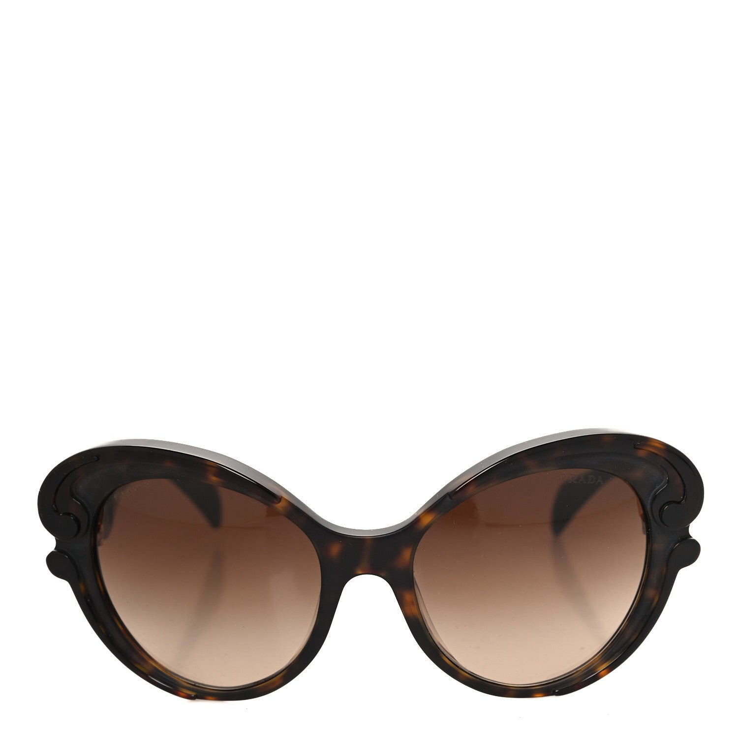 Prada Baroque Cat Eye Sunglasses SPR 28N Tortoise 2 of 7