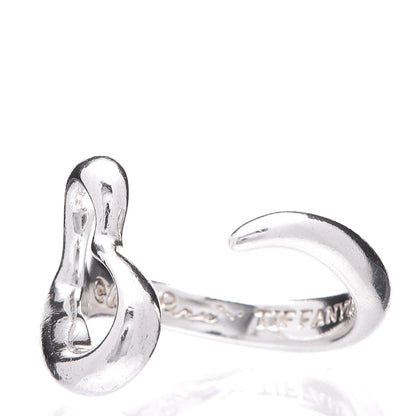 Tiffany Elsa Peretti Sterling Silver Open Heart Ring 52 6 3 of 7