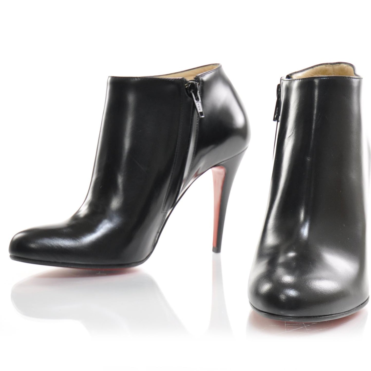 Leather Belle 100 Ankle Boots 37.5 Black