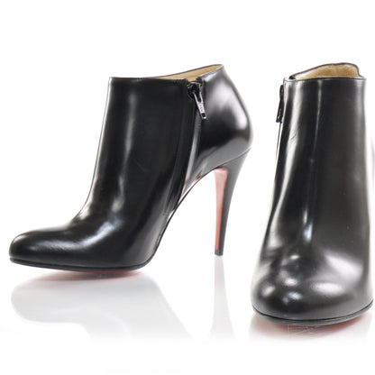 Christian Louboutin Leather Belle 100 Ankle Boots 37.5 Black 1 of 7