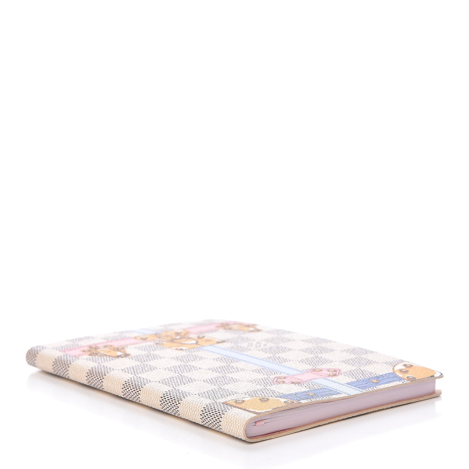 Louis Vuitton Damier Azur Summer Trunks Clemence Notebook MM 4 of 7