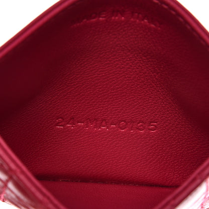 Christian Dior Lambskin Cannage Lady Dior Card Holder Pink 8 of 8