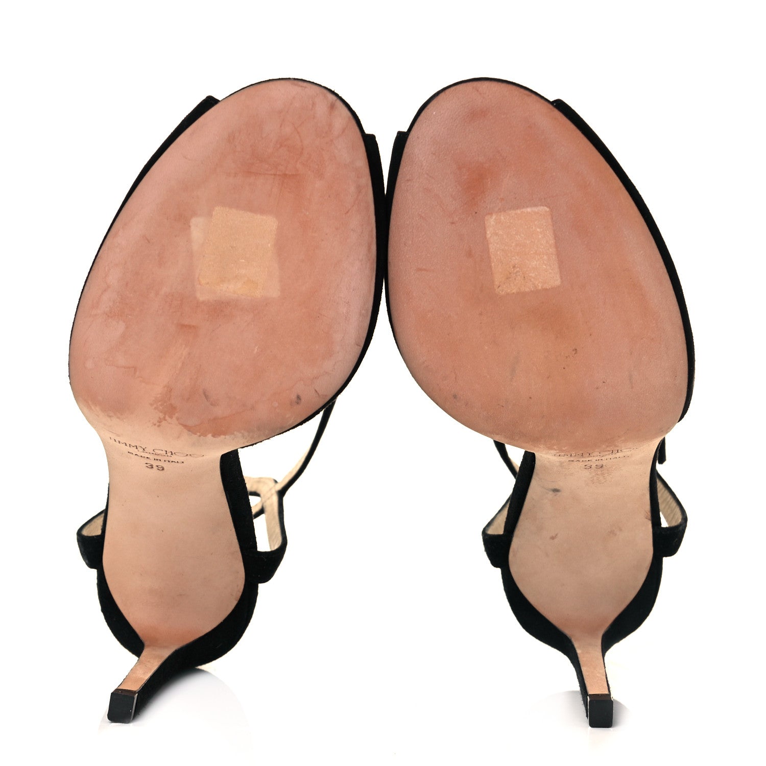 Jimmy Choo Suede Sacora 100 Sandals 39 Black 5 of 7