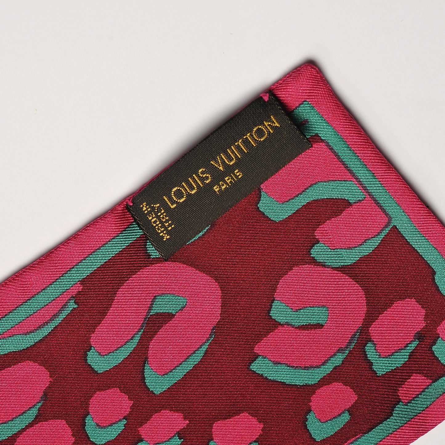 Silk Leopard Bandeau Rouge Fauviste