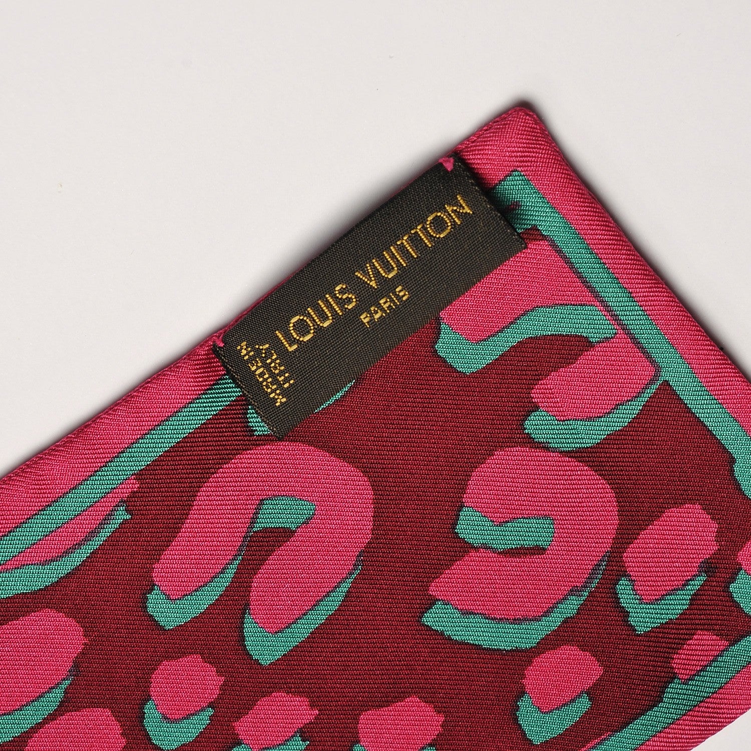 Louis Vuitton Silk Leopard Bandeau Rouge Fauviste 4 of 6