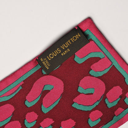 Louis Vuitton Silk Leopard Bandeau Rouge Fauviste 4 of 6