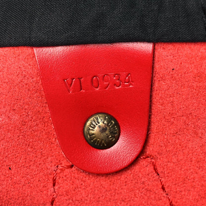 Louis Vuitton Epi Speedy 35 Castillan Red 5 of 13