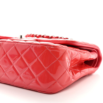 Chanel Patent Quilted Jumbo Double Flap Pink 10 of 10