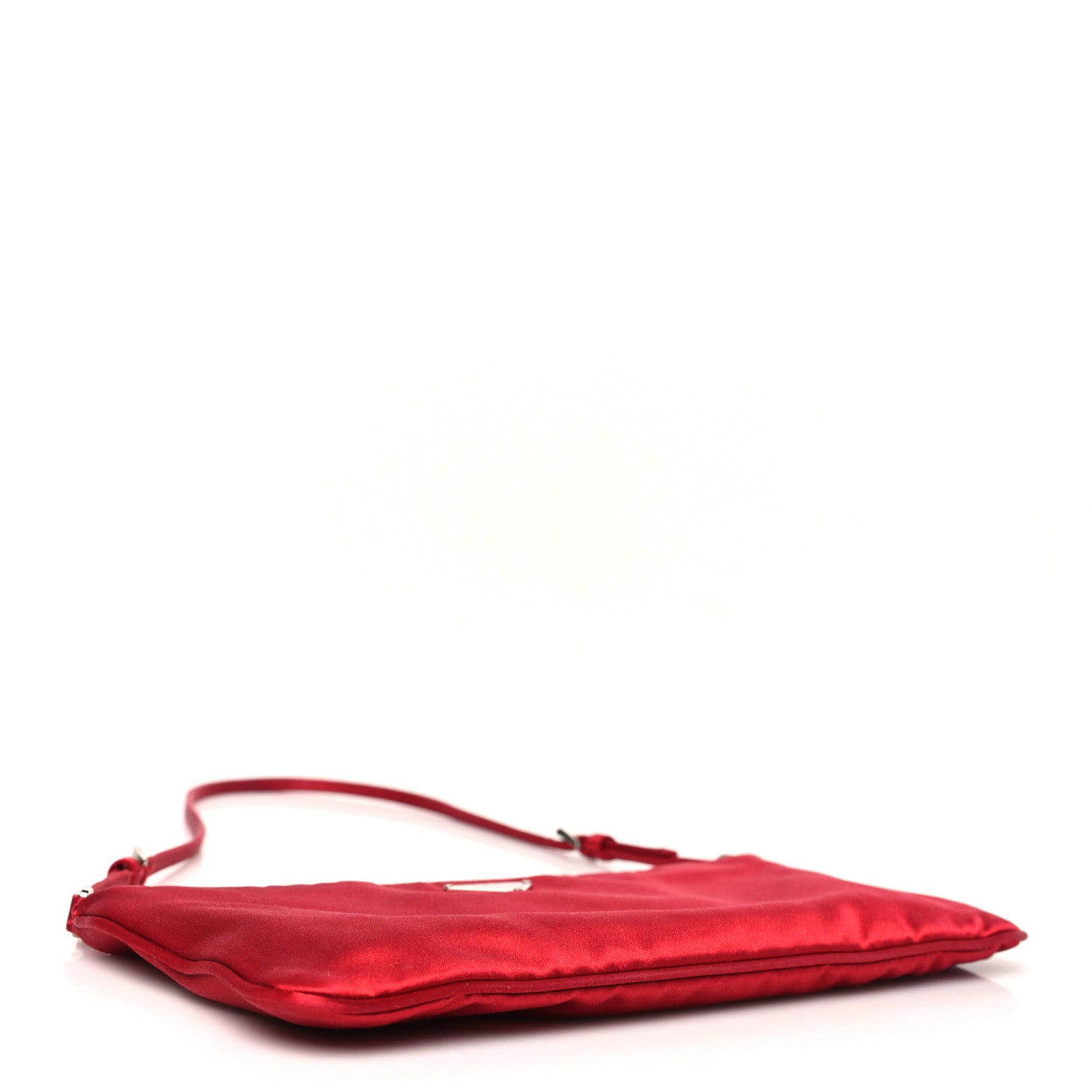 Prada Satin Pochette Bag Red 5 of 11