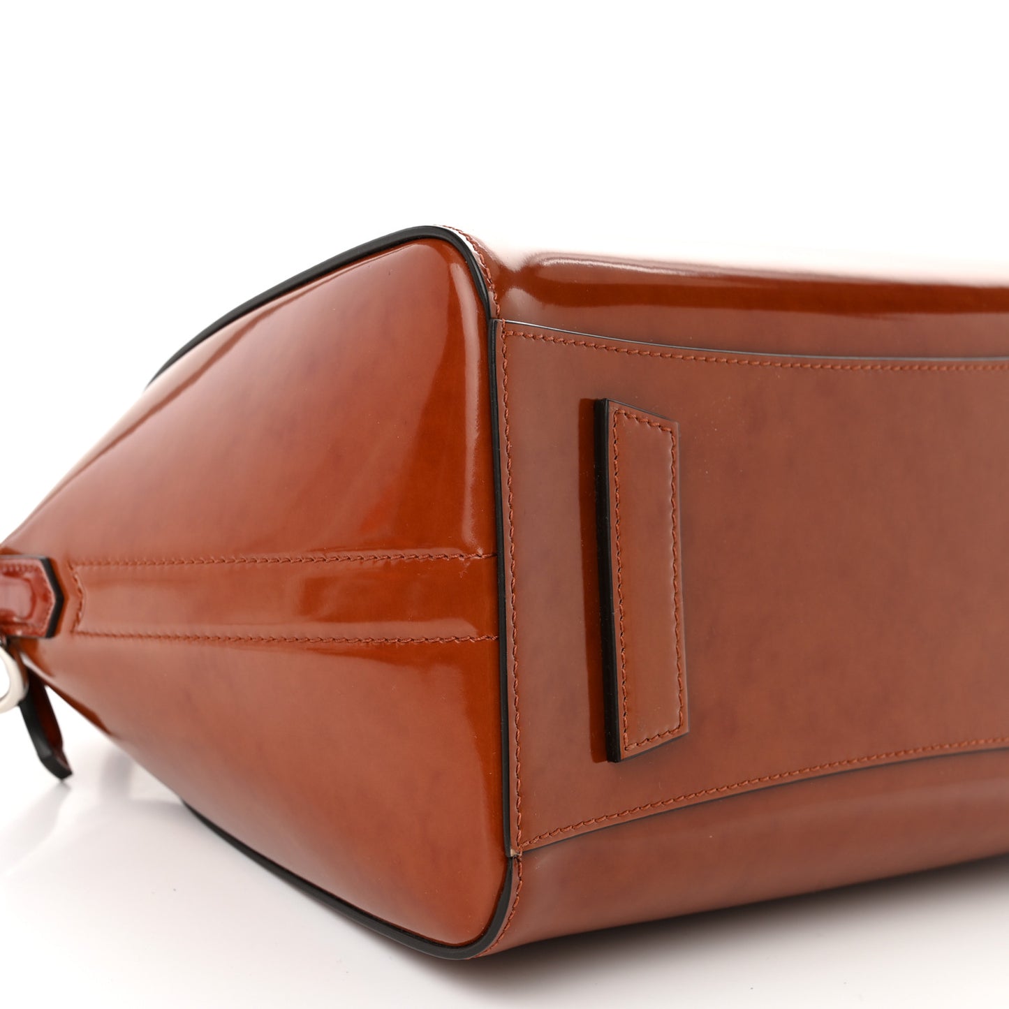 Shiny Lord Calfskin Small Antigona Tan