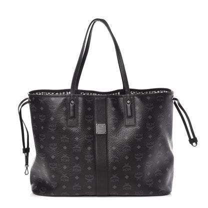 MCM Visetos Large Liz Reversible Shopper Tote Black 1 of 16