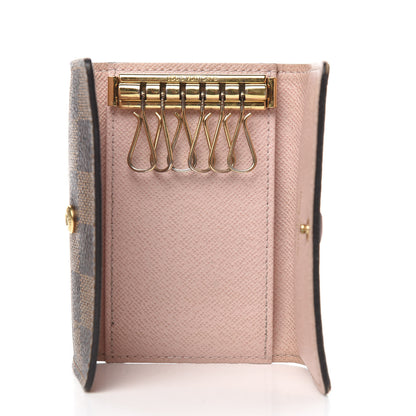 Louis Vuitton Damier Ebene Multicles 6 Key Holder Rose Ballerine 5 of 7