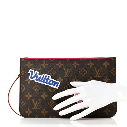 Louis Vuitton Monogram World Tour Neverfull MM GM Pochette 2 of 7