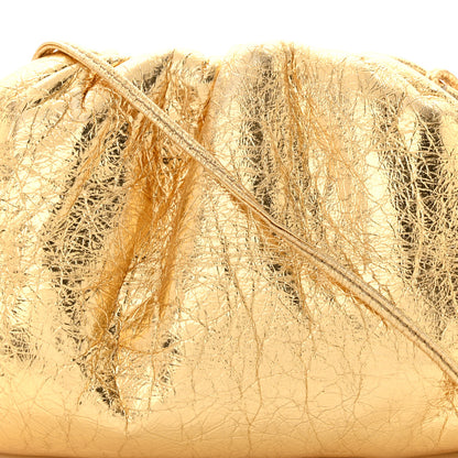 Bottega Veneta Metallic Crushed Calfskin The Mini Pouch Gold 8 of 12