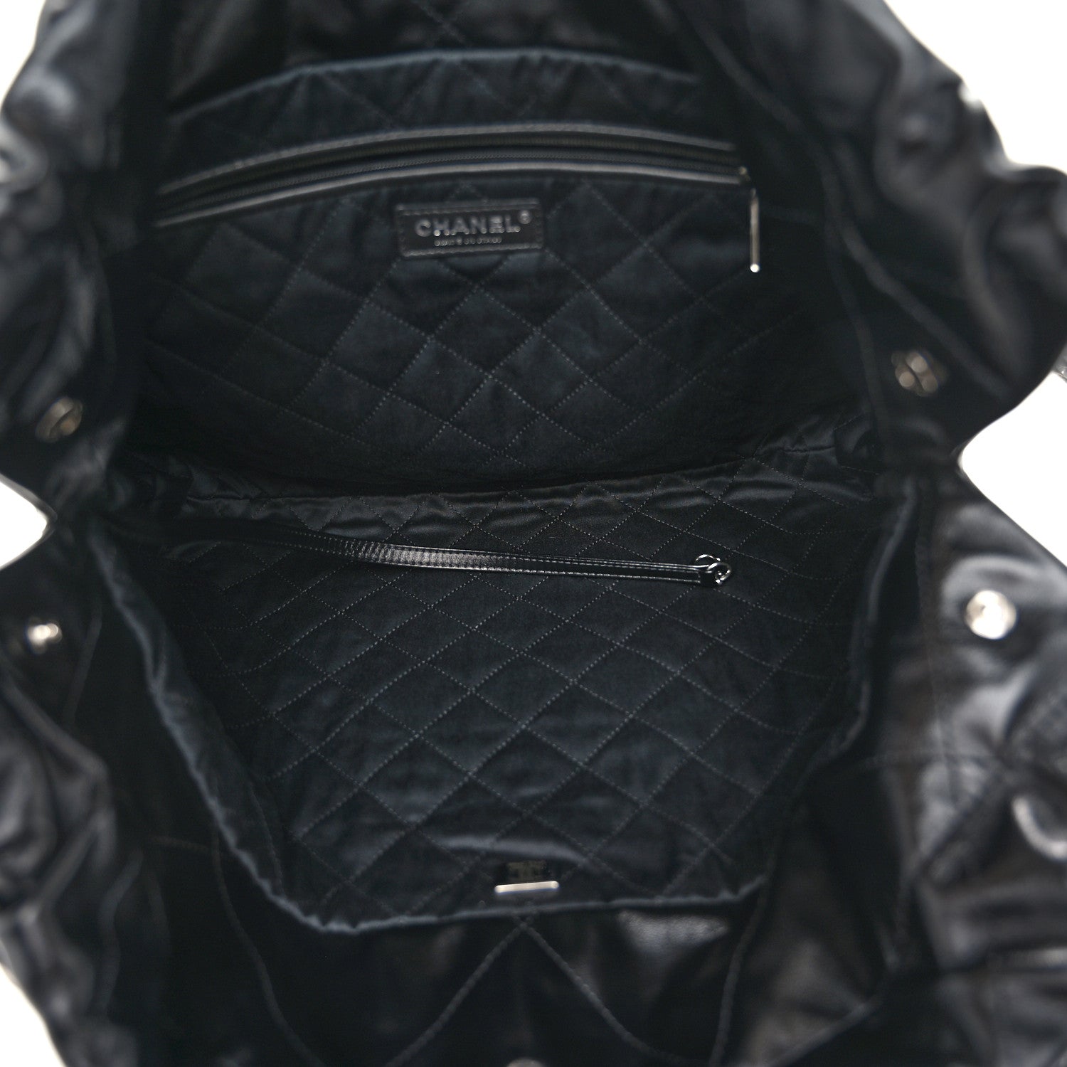 Chanel Shiny Calfskin Quilted Chanel 22 Black 6 of 11
