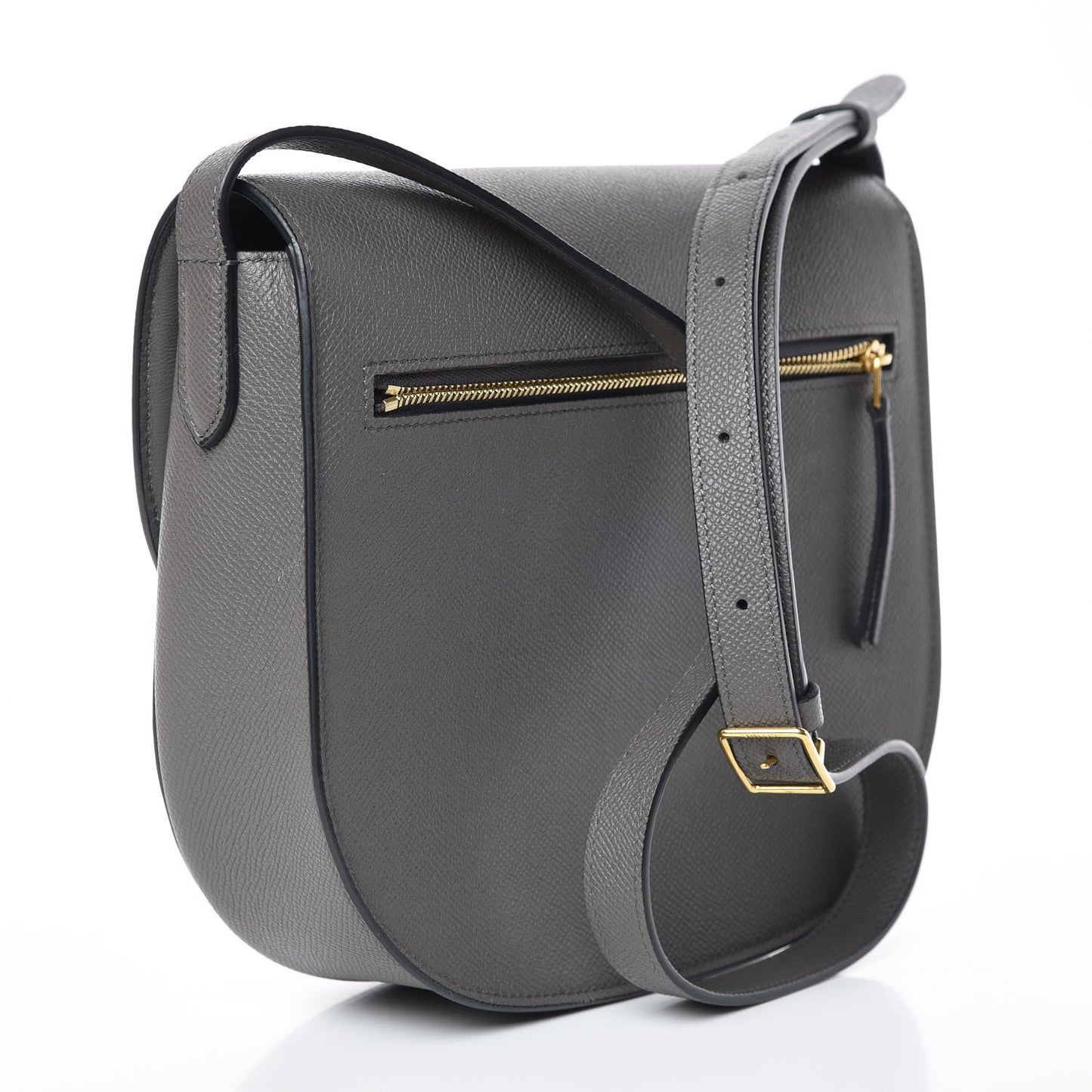 Grained Calfskin Compact Trotteur Grey