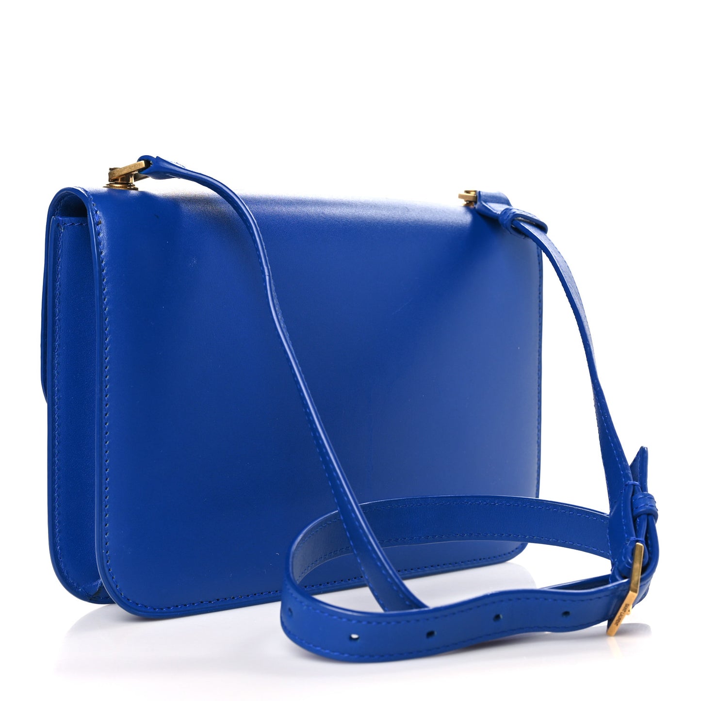 Smooth Calfskin Carre Satchel Royal Blue