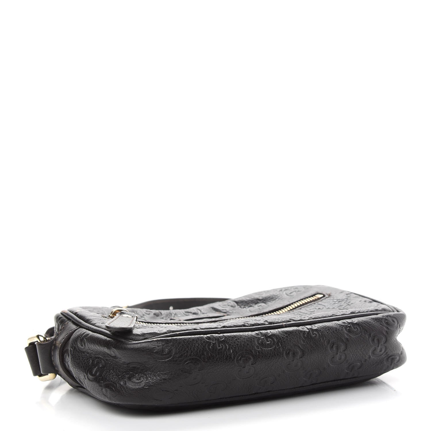 Gucci Guccissima Small Shoulder Bag Dark Brown 4 of 13
