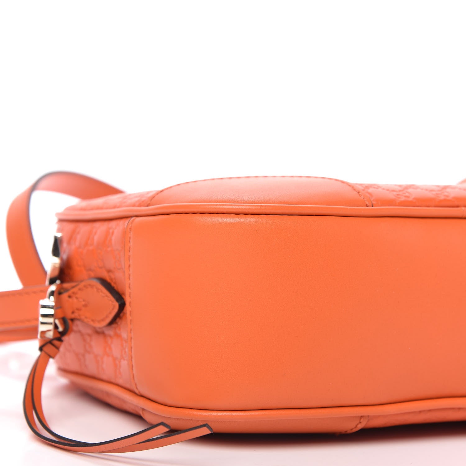 Gucci Soft Microguccissima Mini Bree Messenger Bag Sun Orange 6 of 10